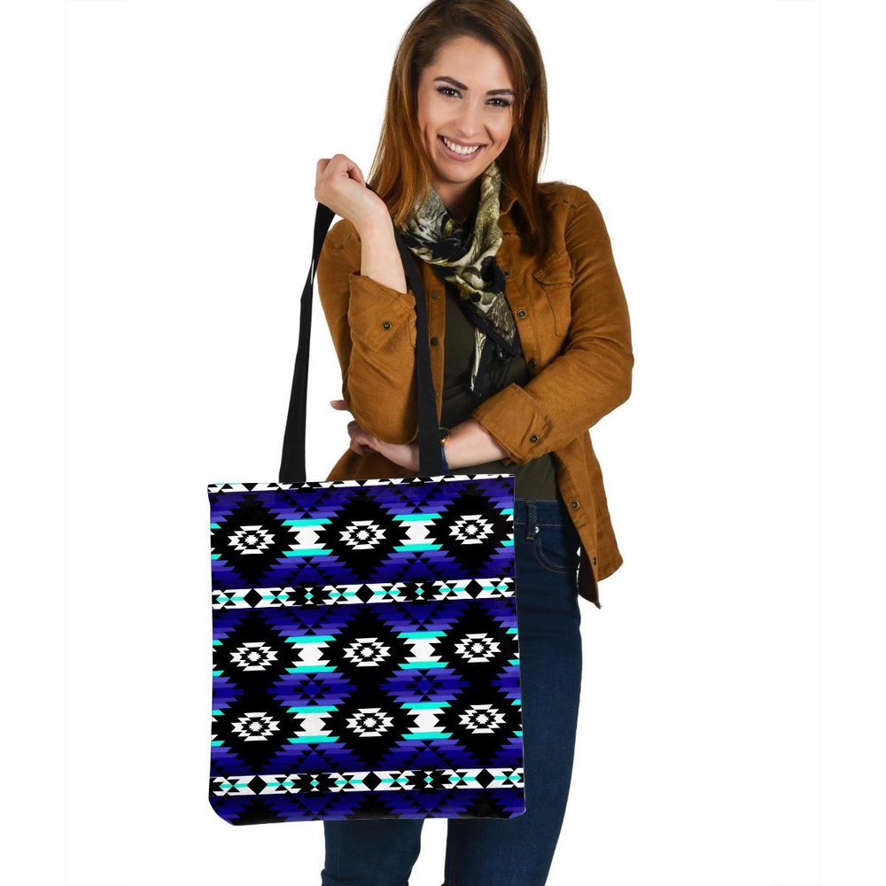 Native American Tote Bag, Unique Patterns Native American 3D Printed Canvas Tote Bag, Native American Bag