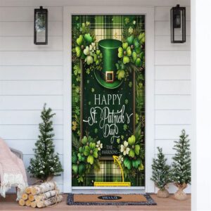 Personalized Green Hat Patrick’s Day Door Cover,&hellip;