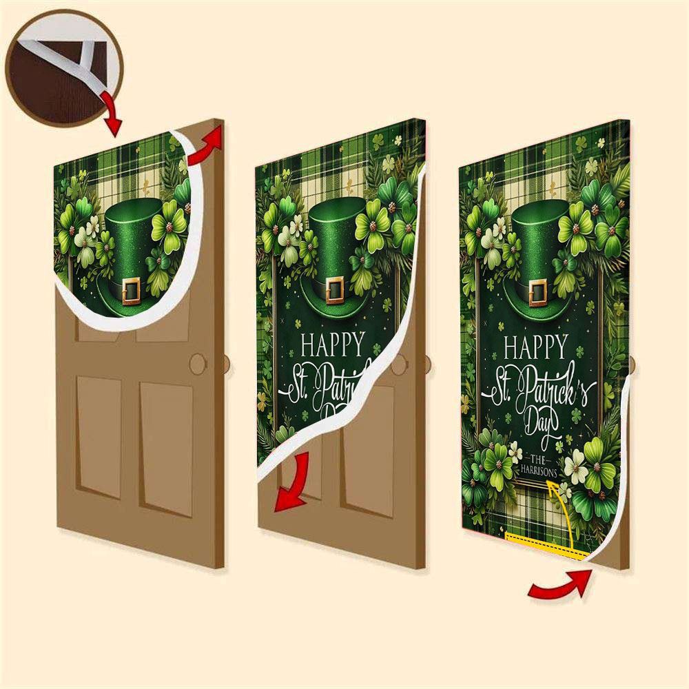 Personalized Green Hat Patrick’s Day Door Cover, St Patrick’s Day Door Cover, St Patrick’s Day Door Decor Personalized Green Hat Patrick’s Day Door Cover, St Patrick’s Day Door Cover, St Patrick’s Day Door Decor