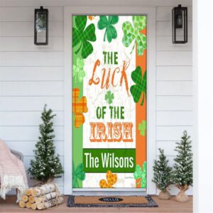 Personalized Luck of the Irish Clovers Door&hellip;