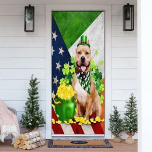 Pit Bull Door Cover, St Patrick’s Day&hellip;