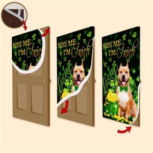 Pit Bull Kiss Me I m Irish St Patrick s Day Door Cover St Patrick s Day Door Cover St Patrick s Day Door Decor 3 xfbhfl.jpg
