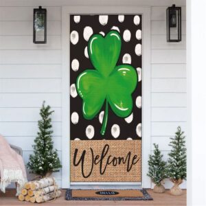 Polka Dot Welcome St Patricks Day Shamrock&hellip;