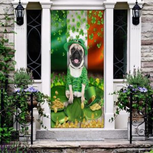Pug Door Cover, St Patrick’s Day Door&hellip;