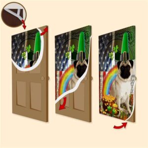 Pug Irish American Door Cover St Patrick s Day Door Cover St Patrick s Day Door Decor 3 dmblhd.jpg