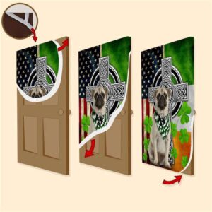 Pug Irish Cross Clover St Patrick s Day Door Cover St Patrick s Day Door Cover St Patrick s Day Door Decor 3 b3got7.jpg
