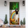 Rottweiler Door Cover, St Patrick’s Day Door Cover, St Patrick’s Day Door Decor
