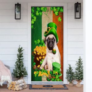 Saint Patrick’s Day Pug Irish Door Cover,&hellip;