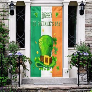 Shamrock Leprechaun s Hat Day Door Cover St Patrick s Day Door Cover St Patrick s Day Door Decor 2 tjcdl4.jpg