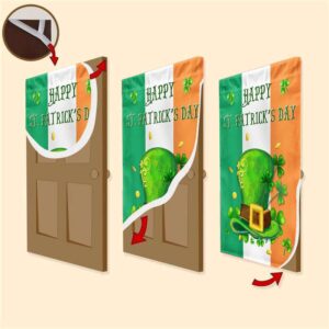 Shamrock Leprechaun s Hat Day Door Cover St Patrick s Day Door Cover St Patrick s Day Door Decor 3 rhzdbv.jpg