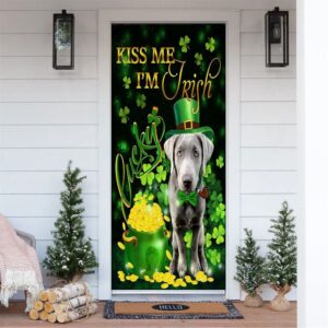 Silver Labrador Kiss Me I’m Irish Door&hellip;