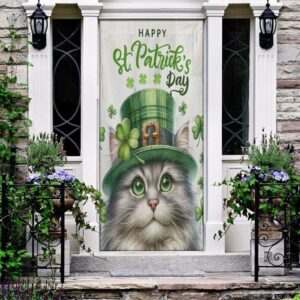 St Patrick s Day Cat Door Cover Cat Inside The Money Jar St Patrick s Day Door Cover St Patrick s Day Door Decor 2 w2qtpa.jpg