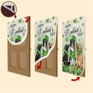 St Patrick s Day Dog Door Cover Gift For Dog Lover St Patrick s Day Door Cover St Patrick s Day Door Decor 3 fxrliw.jpg