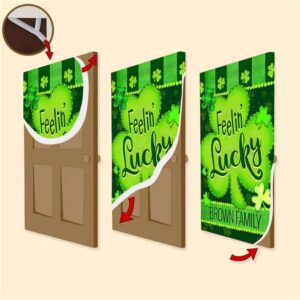 St Patrick s Day Feelin Lucky Personalized Door Cover St Patrick s Day Door Cover St Patrick s Day Door Decor 3 ykwau1.jpg