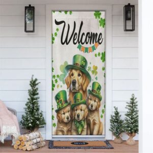 St Patrick’s Day Golden Retriever Door Cover,&hellip;
