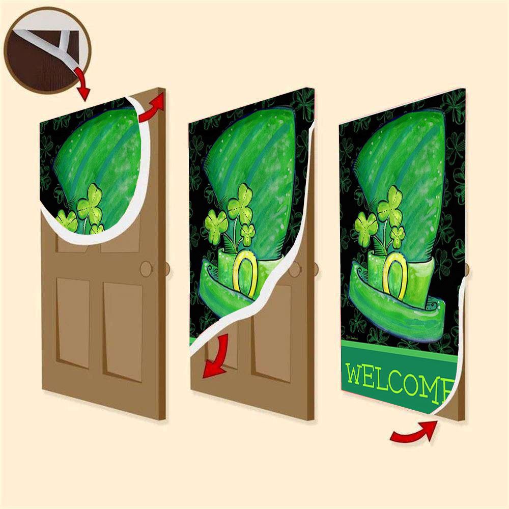 St Patrick’s Day Leprechaun Hat Door Cover, St Patrick’s Day Door Cover, St Patrick’s Day Door Decor