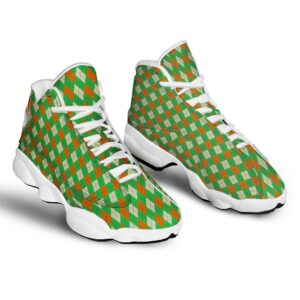 St Patrick s Day Shoes Argyle Saint Patrick s Day Print Pattern White Basketball Shoes 2 lksqvm.jpg