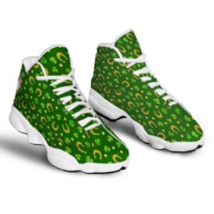 St Patrick s Day Shoes Saint Patrick s Day Irish Print Pattern White Basketball Shoes 2 yywpts.jpg