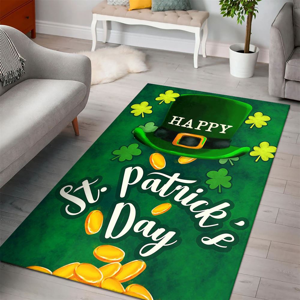 St Patricks Day Rug, America Forever Irish Lucky Day Rug