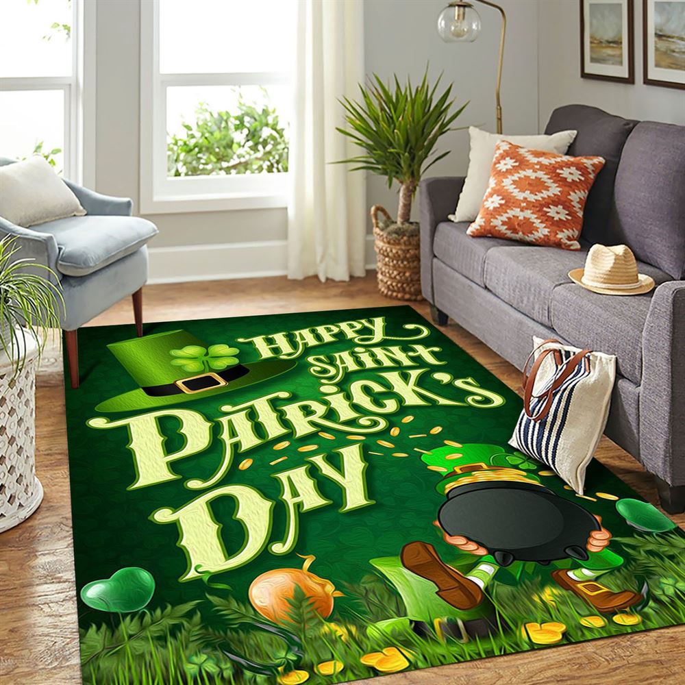 St Patricks Day Rug, America Forever Luck Of The Irish Rug