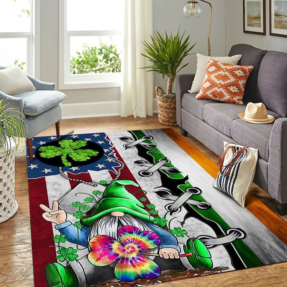 St Patricks Day Rug, Gnome St Patrick’s Day Rug