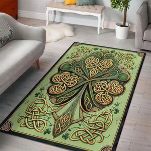 St Patricks Day Rug, Green And Gold&hellip;