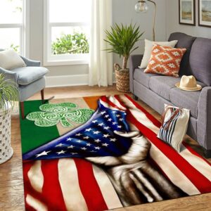 St Patricks Day Rug Happy Saint Patrick s Day Shamrock Irish American Rug 3 htm1fi.jpg