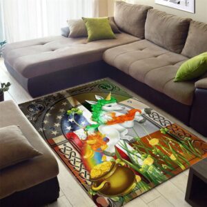 St Patricks Day Rug Happy St Patrick s Day Irish American Unicorn Rug 2 i2m1pj.jpg