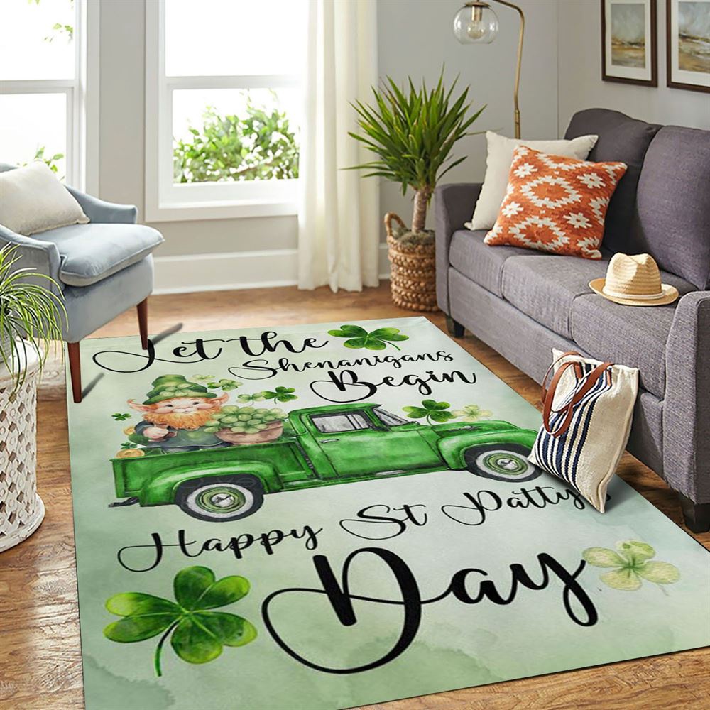 St Patricks Day Rug, Let The Shenanigans Begin Rugs, Gift For The Irish