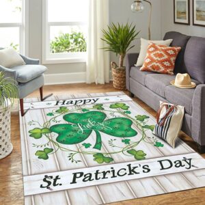 St Patricks Day Rug Lucky Clovers Happy St Patrick s DayRug 3 cnjdqz.jpg