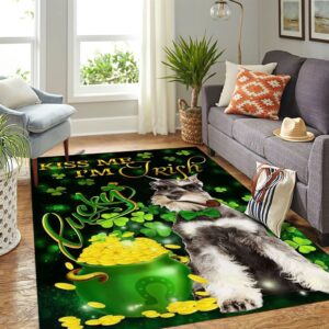 St Patricks Day Rug Miniature Schnauzer Kiss Me I m Irish Rug 3 n98ub7.jpg