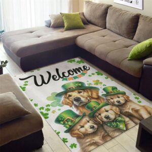 St Patricks Day Rug St Patrick s Day Golden Retriever Rugs St Patrick s Day Dog Rug 2 uhipwb.jpg