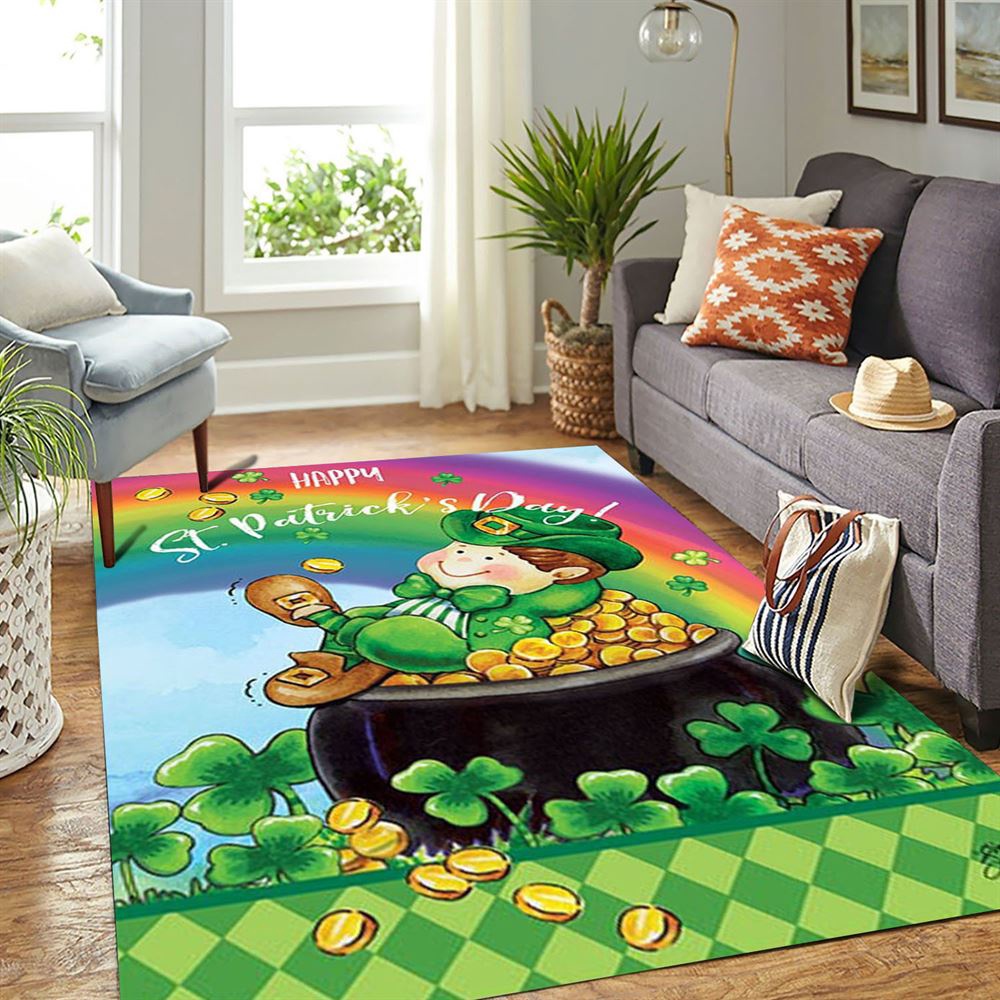 St Patricks Day Rug, St Patrick’s Day Pot of GoldRug