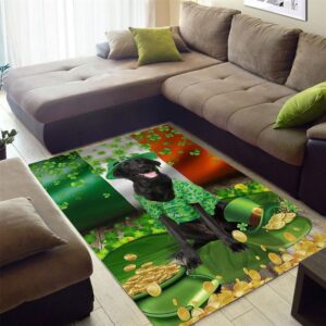 St Patricks Day Rug St Patricks Day Black Labrador Rug 2 vqbo9v.jpg