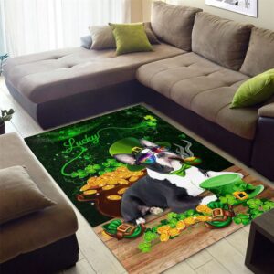 St Patricks Day Rug St Patricks Day Boston Terrier Rug 2 cptmzn.jpg