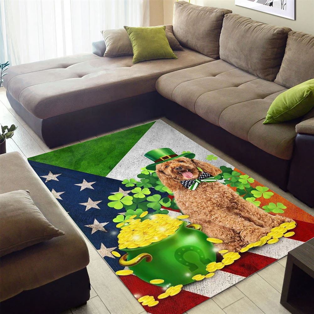 St Patricks Day Rug, St Patricks Day Poodle Rug
