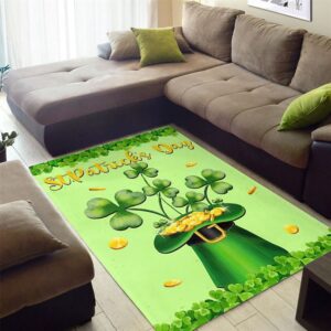 St Patricks Day Rug St Patricks Day Shamrock Hat Rug 2 fc4ury.jpg