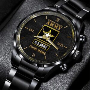 US Army Black Fashion Watch Custom Your&hellip;