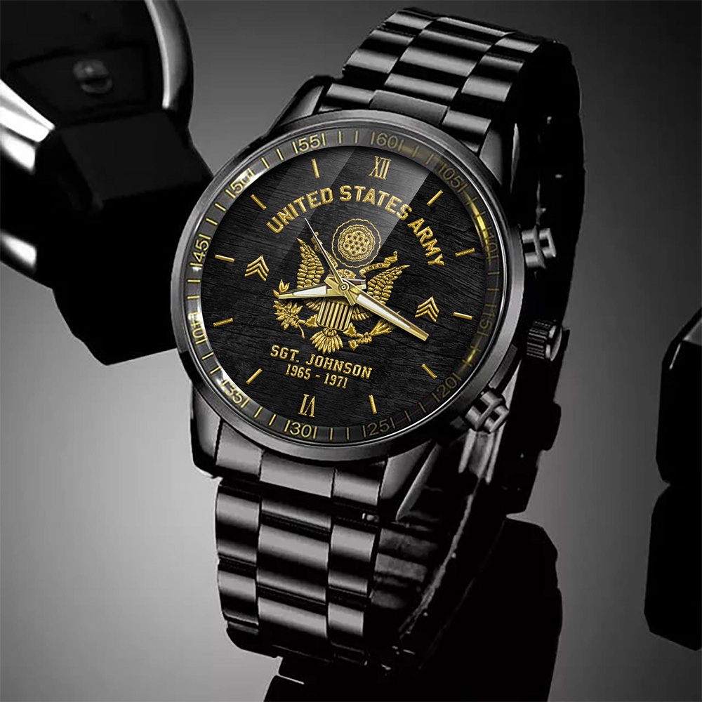US Army Watch Custom Your Name Rank And Year, Watches For Soldiers, Army Watch, Military Style Watches US Army Watch Custom Your Name Rank And Year, Watches For Soldiers, Army Watch, Military Style Watches