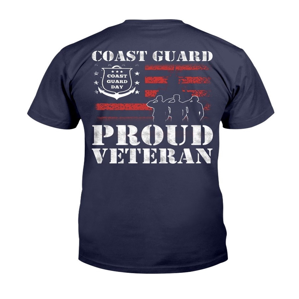 Veteran T Shirt, Coast Guard Proud Veteran T-Shirt, Veterans Day Shirts