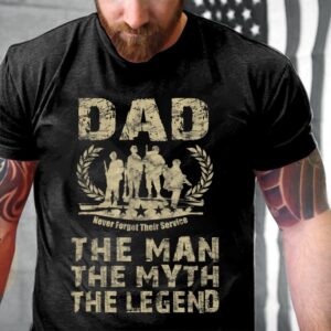 Veteran T Shirt, Dad The Man The&hellip;
