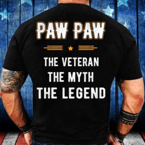 Veteran T Shirt, Fathers Day Shirt Paw&hellip;