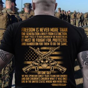 Veteran T Shirt, Freedom Is Never More&hellip;