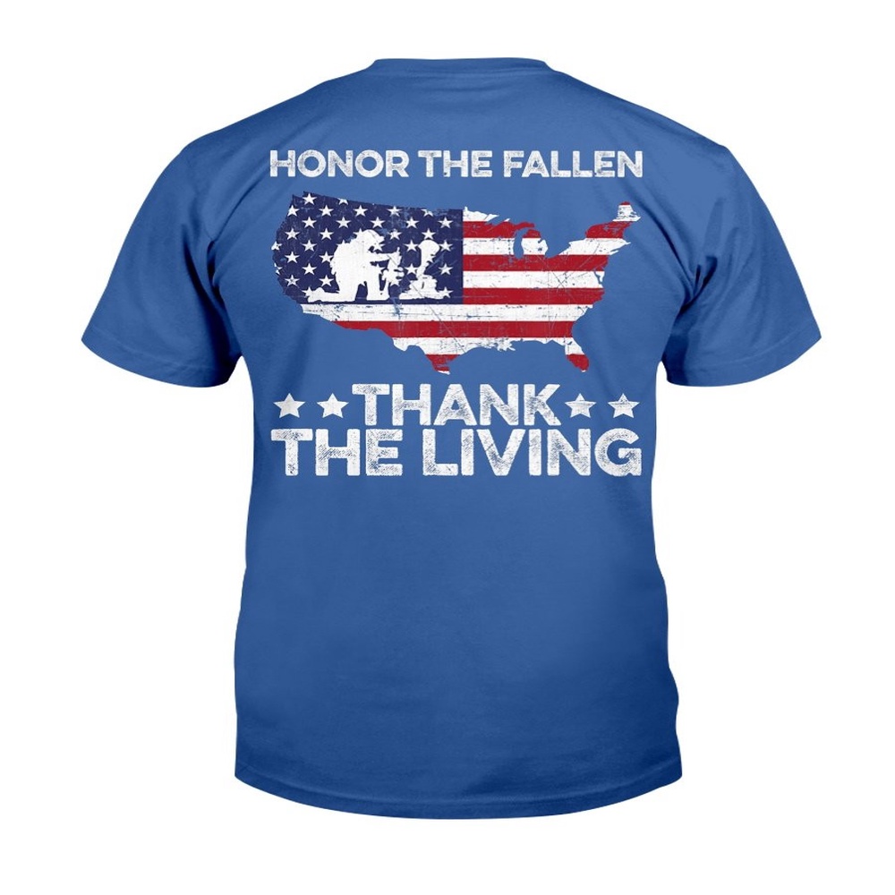 Veteran T Shirt, Honor the Fallen Thank the Living Veteran Military T-Shirt, Veterans Day Shirts