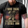 Veteran T Shirt, I’m A Dad Grandpa And A Veteran Nothing Scares Me T-Shirt, Veterans Day Shirts
