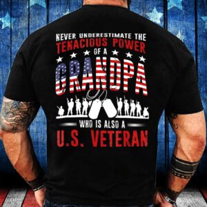 Veteran T Shirt, Never Underestimate The Tenacious&hellip;