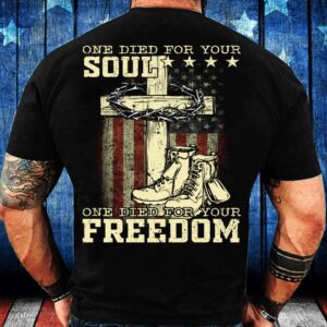 Veteran T Shirt, One Died For Your&hellip;