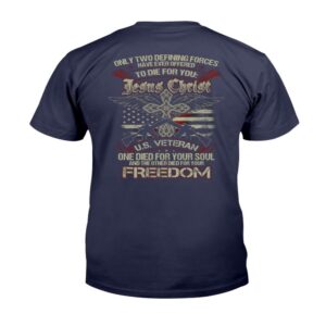 Veteran T Shirt, Only Two Defining Forces&hellip;