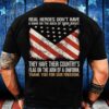 Veteran T Shirt, Proud Veteran Girlfriend With American Flag Military T-Shirt, Veterans Day Shirts