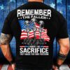 Veteran T Shirt, Remember The Fallen Honor The Sacrifice They Made For Our Freedom T-Shirt, Veterans Day Shirts